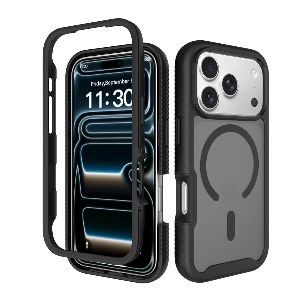Military Grade Case - Askeri Sınıf Şeffaf Manyetik Kılıf iPhone