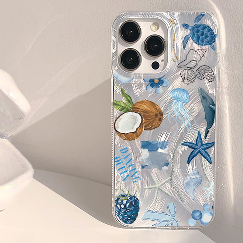 Phone Cases Beach - Mavi Okyanus Plajı Darbeye Dayanıklı Telefon