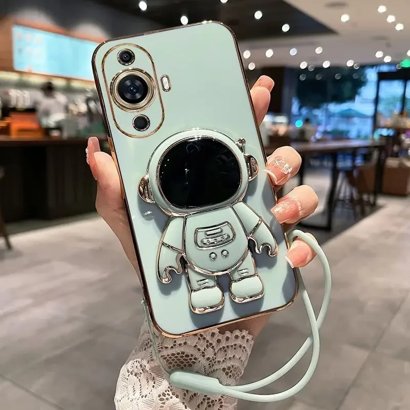 Huawei Nova 12 - 3D Karikatür Astronot Tutucu Kaplama Kılıf