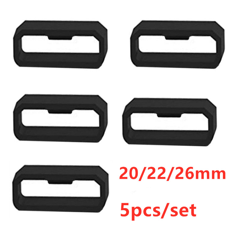Phone Cases Android - 5 adet 20/22/26mm kauçuk saat kayışı