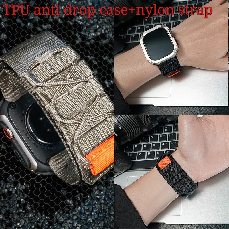 Military Grade Case - Taktik naylon kayış Apple için uygun