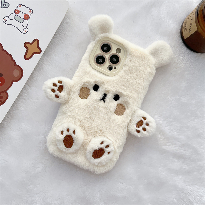 Kore 3D Çizgi Film Ayı Tüylü P - Phone Cases Iphone 13 incelemesi ve fiyatı