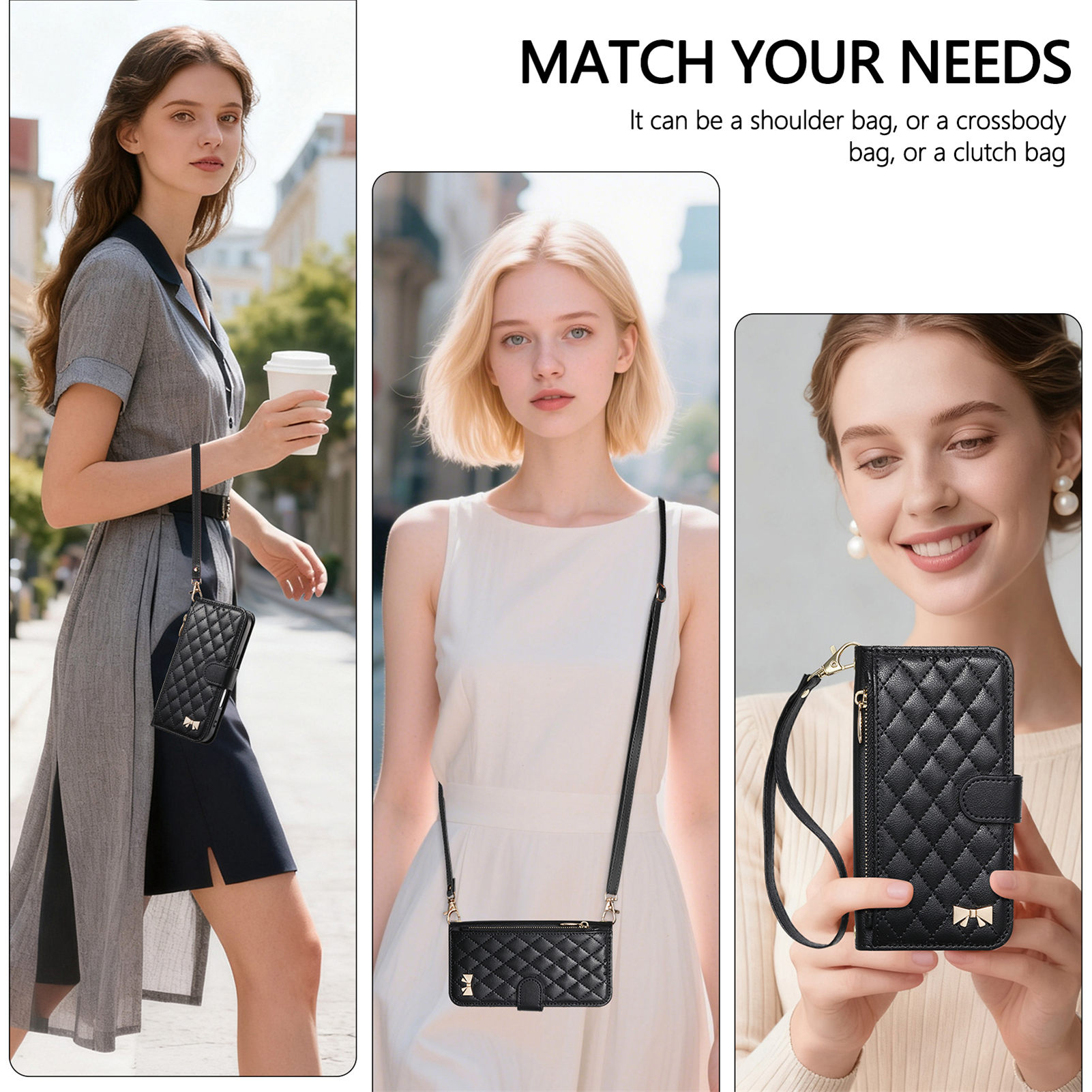 PU Deri Fermuarlı Çapraz Askıl - Phone Cases With Wallet incelemesi ve fiyatı