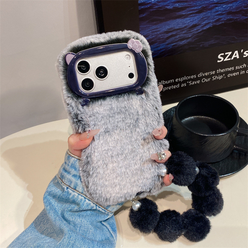 Lüks Düz Renkli Kürklü Peluş T - Phone Cases Iphone 15 incelemesi ve fiyatı