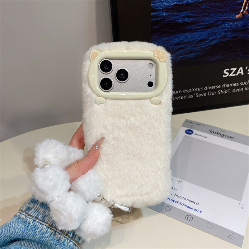 Lüks Düz Renkli Kürklü Peluş T - Phone Cases Iphone 15 incelemesi ve fiyatı