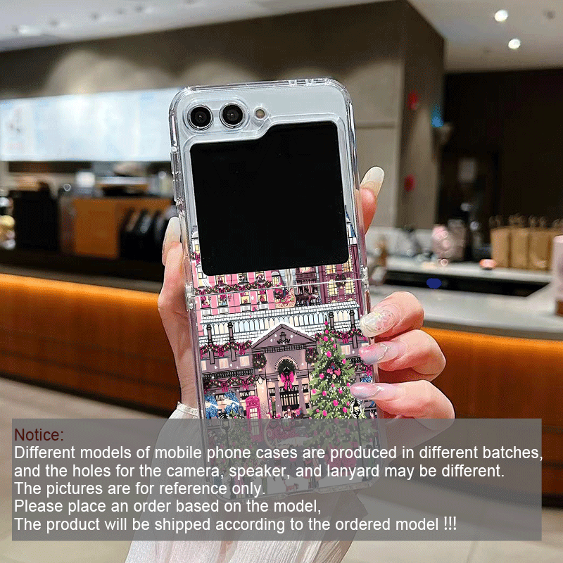 Kırsal Bina Kar Manzarası Noel - Phone Cases Z Flip 6 incelemesi ve fiyatı