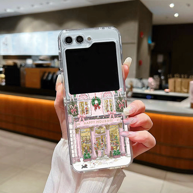 Kırsal Bina Kar Manzarası Noel - Phone Cases Z Flip 6 incelemesi ve fiyatı