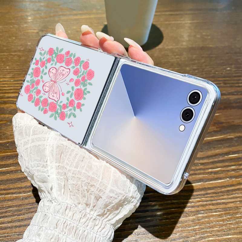 Pembe Çiçek Desenli Telefon Kı - Phone Cases Z Flip 6 incelemesi ve fiyatı