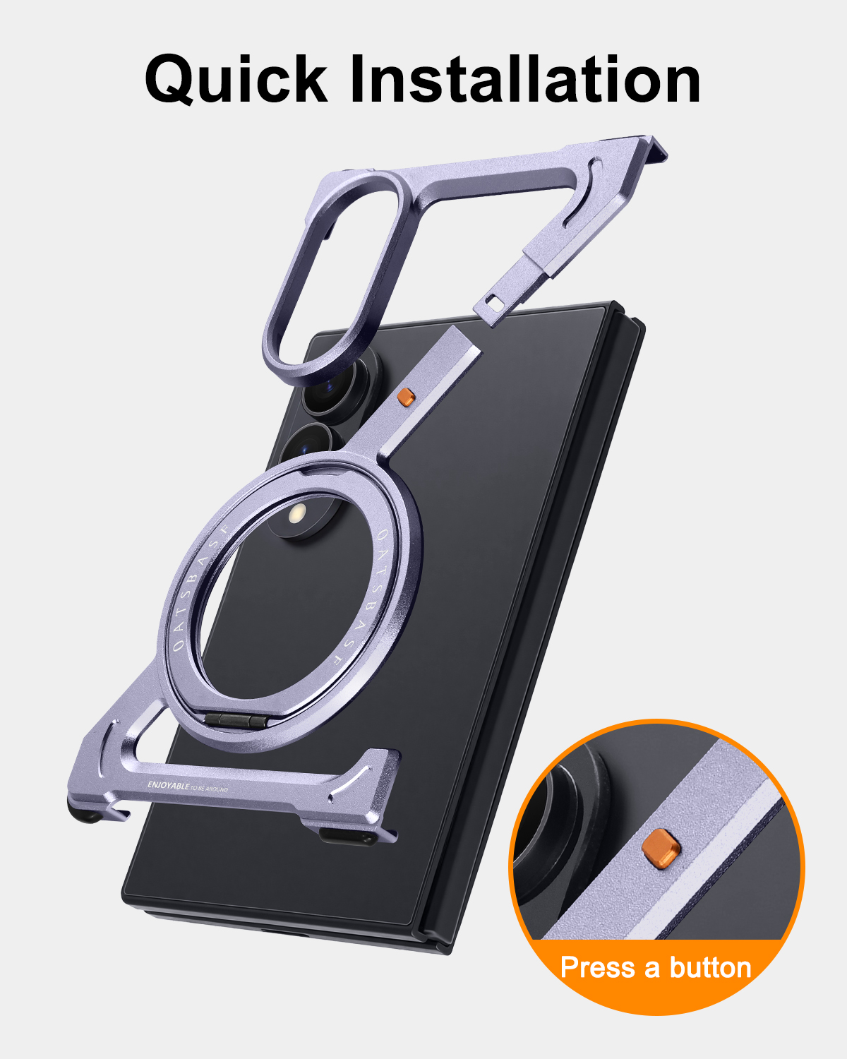Eary Samsung Galaxy Z Fold 8 i - Military Grade Case incelemesi ve fiyatı